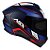 Capacete Asx Draken Wind Fosco Azul / Azul/ Vermelho - Imagem 1