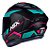 Capacete Asx Draken Wind Fosco Preto/ Tiffany/ Pink - Imagem 3