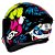 Combo Capacete Asx Draken Queen Brilho Preto/ Amarelo/ Pink - Imagem 8