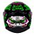 Capacete Asx Draken Joker Brilho Preto/ Verde/ Roxo - Imagem 4