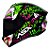 Capacete Asx Draken Joker Brilho Preto/ Verde/ Roxo - Imagem 2