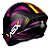 Capacete Asx Draken Raptor Fosco Preto/ Roxo - Imagem 4