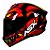 Combo Capacete Asx Draken Raptor Brilho Preto/ Vermelho - Imagem 7