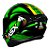 Capacete Asx Draken Raptor Brilho Preto/ Verde - Imagem 2