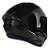 Combo Capacete Asx Draken Solid Brilho Preto - Imagem 3