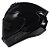 Combo Capacete Asx Draken Solid Brilho Preto - Imagem 4