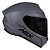 Capacete Asx Draken Solid Fosco Cinza - Imagem 1