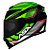 Capacete Asx Eagle Hunter Brilho Preto/ Branco/ Verde - Imagem 3