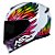 Combo Capacete Asx Eagle Vibes Brilho Branco/ Color - Imagem 3