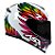 Capacete Asx Eagle Vibes Brilho Branco/ Color - Imagem 1