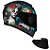 Combo Capacete Asx Eagle Catrina Fosco Preto/ Azul/ Vermelho - Imagem 1