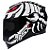 Combo Capacete Asx Eagle Scorpion Brilho Preto/ Branco/ Vermelho - Imagem 3