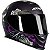 Capacete Axxis Eagle Lady Catrina Preto Fosco/Roxo - Imagem 7