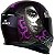 Capacete Axxis Eagle Lady Catrina Preto Fosco/Roxo - Imagem 4