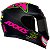 Capacete Axxis Mg16 Celebrity Edition By Marianny Preto Fosco/Rosa - Imagem 1
