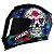 Capacete Axxis Eagle Skull Black-Blue - Imagem 2