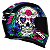 Capacete Axxis Eagle Skull Black-Blue - Imagem 4