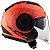 Capacete Ls2 Verso Of570 Spin Laranja Fluor/Preto fosco - Imagem 1