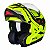 Capacete Articulado Mt Sv Atom Divergence Yellow Fluor (com viseira solar) - Imagem 1