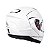 Capacete Articulado Mt Sv Atom Solid White Gloss (com viseira solar) - Imagem 2