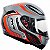 Capacete Mt Revenge Cyborg Silver-Orange - Imagem 1