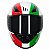 Capacete Mt Revenge Binomy White/Red/Green - Imagem 1