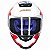 Capacete Axxis Eagle Diagon White Blue Red - Imagem 7