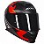 Capacete Axxis Eagle Diagon Matt Black Red - Imagem 6