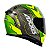 Capacete Axxis Eagle Diagon Gloss Green Yellow - Imagem 5