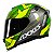 Capacete Axxis Eagle Diagon Gloss Green Yellow - Imagem 2