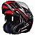 Capacete Articulado Mt Sv Atom Sx2 Gloss Black Red - Imagem 1