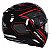 Capacete Articulado Mt Sv Atom Sx2 Gloss Black Red - Imagem 5