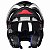 Capacete Articulado Mt Sv Atom Tarmac Matt Black Grey - Imagem 8