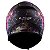 Capacete Ls2 Vector Ff397 Cosmos Matte Fosco Black Pink (Com viseira solar) - Imagem 3