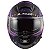 Capacete Ls2 Vector Ff397 Cosmos Matte Fosco Black Pink (Com viseira solar) - Imagem 2