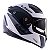 Capacete Ls2 FF320 Stream Dimitry Branco Cinza e Preto (C/ Viseira Solar) - Imagem 1