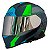 Capacete X11 Revo Pro Flagger Sv C/Viseira Extra Verde Fosco - Imagem 1