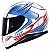 Capacete Mt Thunder3 Storke White/Blue/Red - Imagem 2