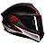 Capacete Axxis Draken Track Gloss Black White Red - Imagem 1