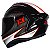 Capacete Axxis Draken Track Gloss Black White Red - Imagem 9