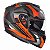 Capacete Articulado Mt Sv Atom Hybrid Matt Orange Fluor (com viseira solar) - Imagem 6