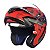 Capacete Articulado Mt Sv Atom Hybrid Matt Red (com viseira solar) - Imagem 2