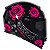 Capacete Axxis Eagle Evo Flowers Gloss Black Pink - Imagem 1