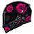 Capacete Axxis Eagle Evo Flowers Gloss Black Pink - Imagem 2