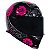 Capacete Axxis Eagle Evo Flowers Gloss Black Pink - Imagem 6