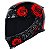 Capacete Axxis Eagle Evo Flowers Gloss Black Red - Imagem 9