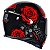 Capacete Axxis Eagle Evo Flowers Gloss Black Red - Imagem 4