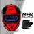 COMBO - Capacete Axxis Draken Dekers Gloss Red Black + Viseira Fume - Imagem 1
