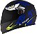 Capacete Ls2 FF358 Tribal Preto Fosco e Azul - Imagem 5