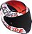 Capacete LS2 Rapid FF353 Naughty Branco e Vermelho - Imagem 7